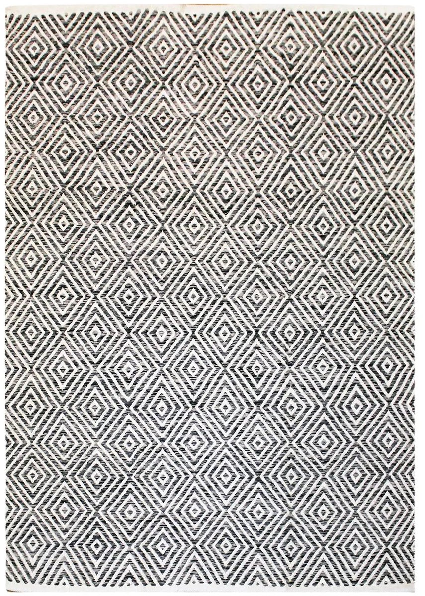 Dutch XXL Laagpolig Vloerkleed | Tapijt | Aperitif | Diamanten | Grijs | 160x230 cm