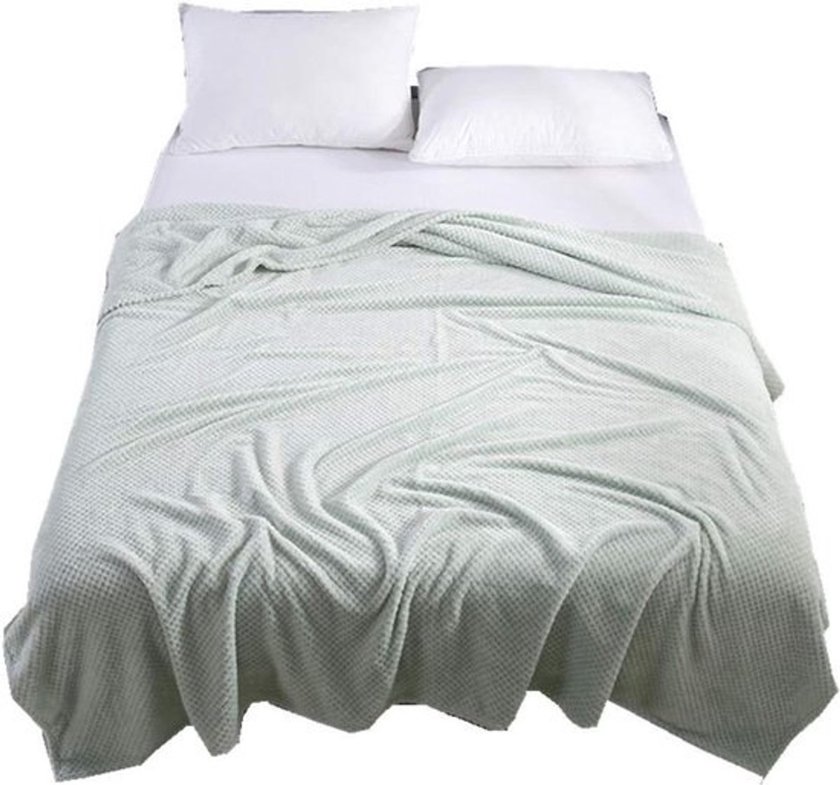 Fleece Deken - Pluche Sprei - Gezelligheid Thuis - Zacht Microvezel Polyester - 100x120 cm - Groen