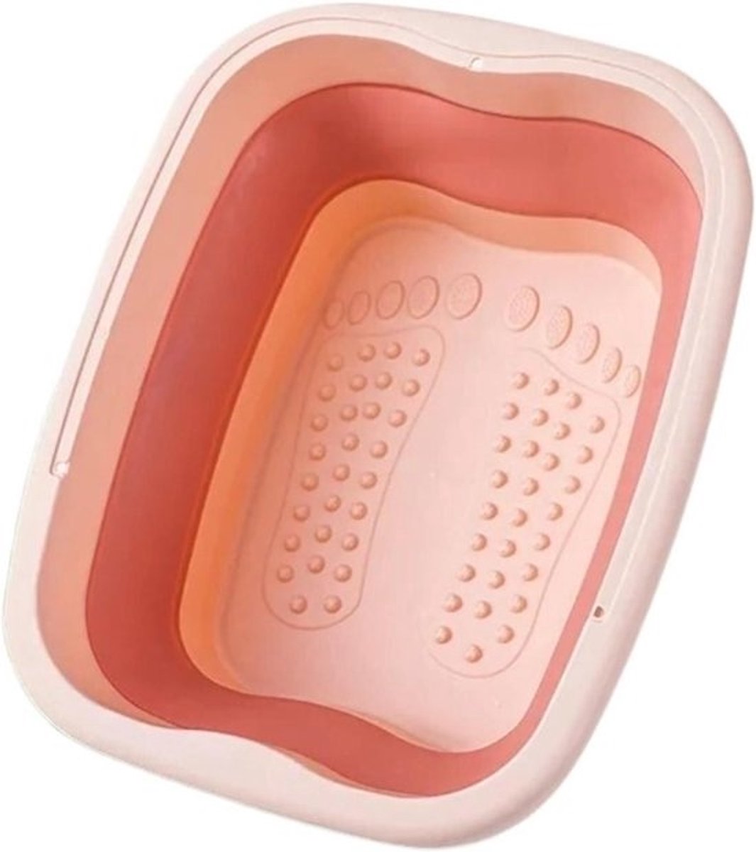 Voetbad Emmer - Opvouwbare Wasbak - Ontspanning Thuis - Grote Capaciteit - 40 x 32 x 17 cm - Roze
