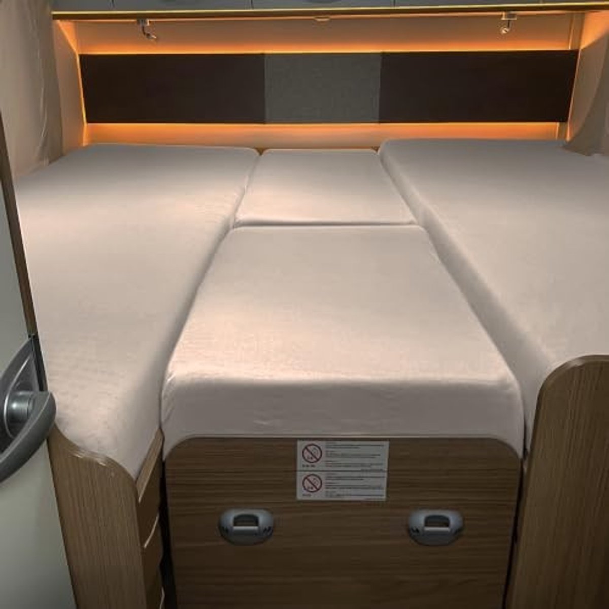 Fitted Sheet Set voor Campers en Caravans - 4 Stuks - Grijs