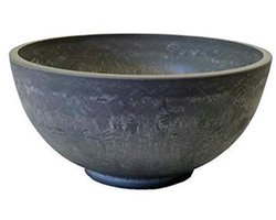 Ronde Plantenpot - Moderne Grijze Bloembak - Diameter 33 cm