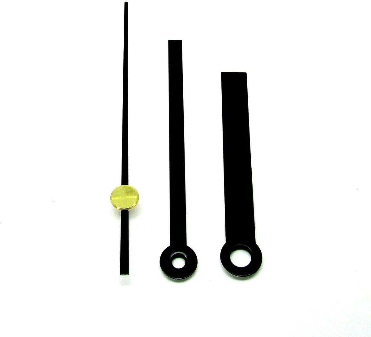 Klok Wijzers Set - Zwart voor 5mm en 3.1mm Handgaten