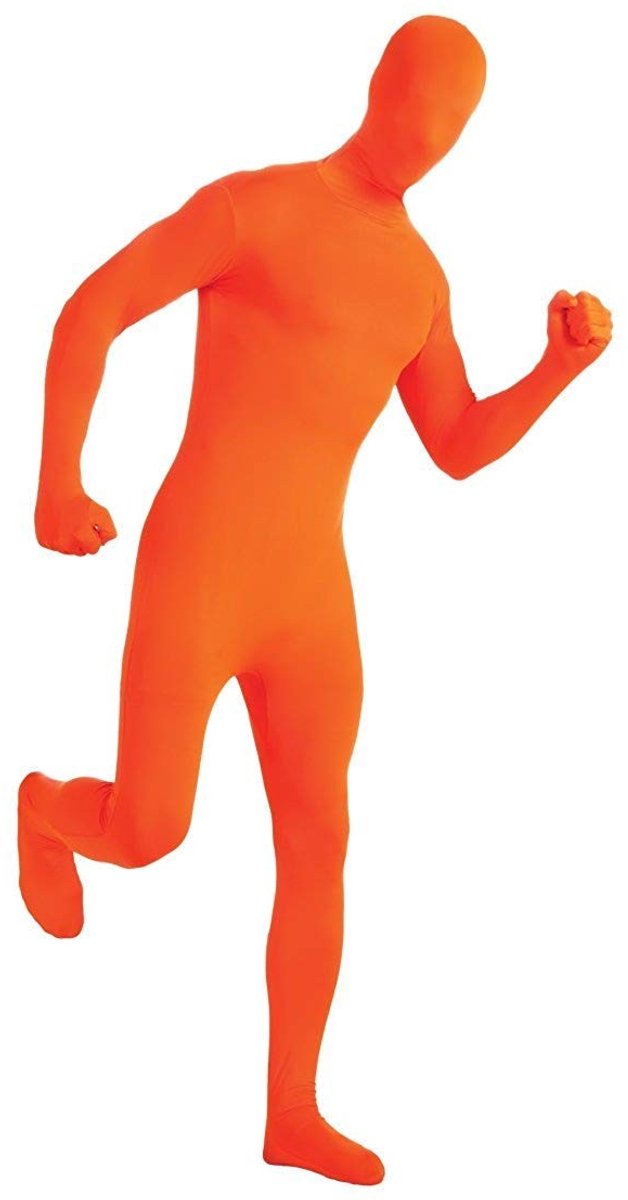 Volledig Stretch Kostuum - Oranje - M