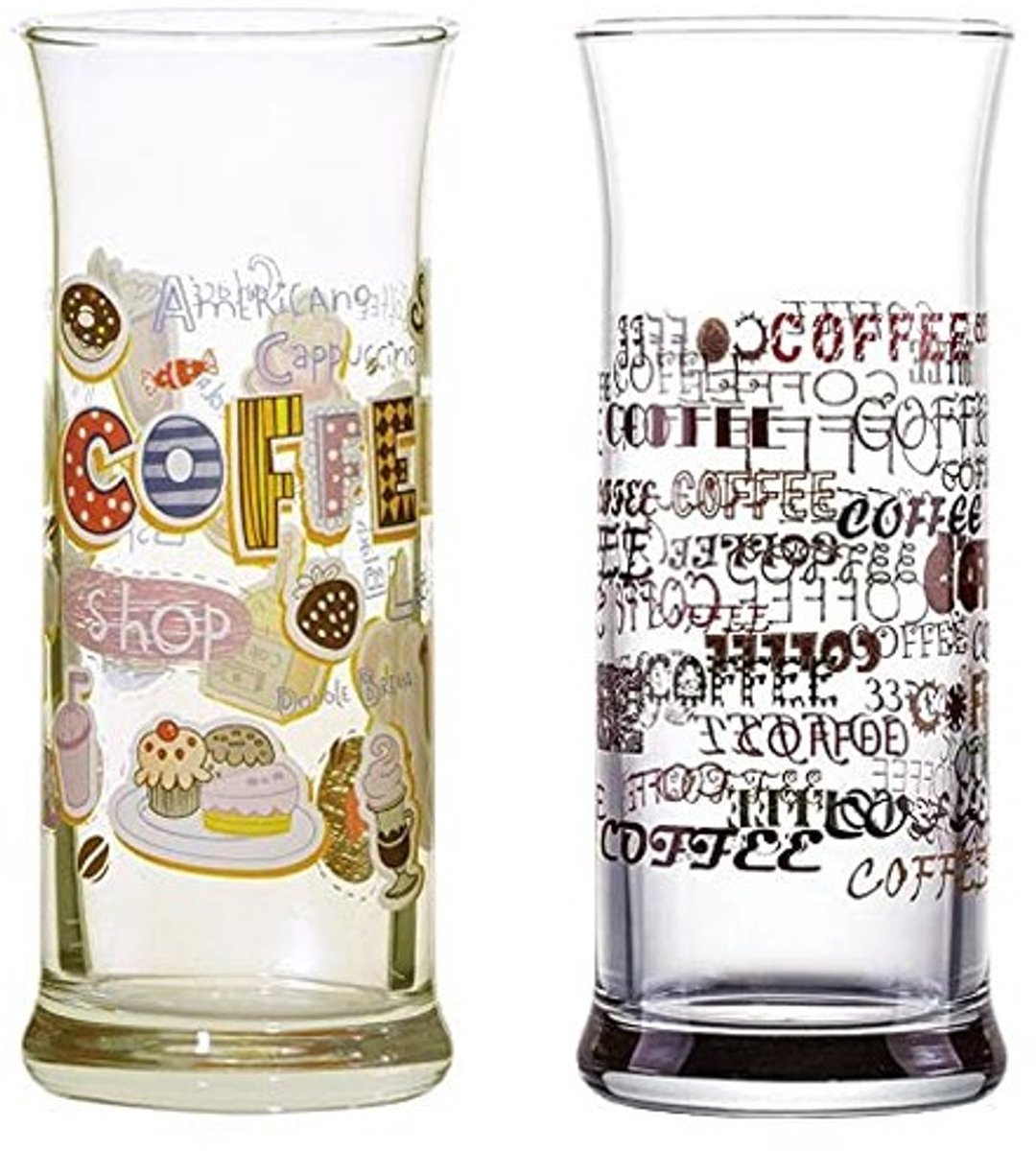 Iced Coffee Glazen Set - 6 Stuks Transparant