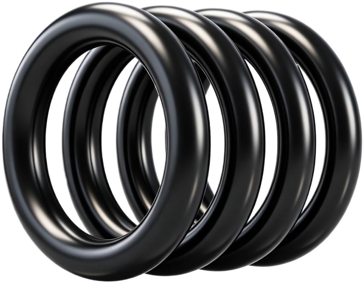 30PCS Nitrilrubber O-ring Set - Zwart - Diverse maten