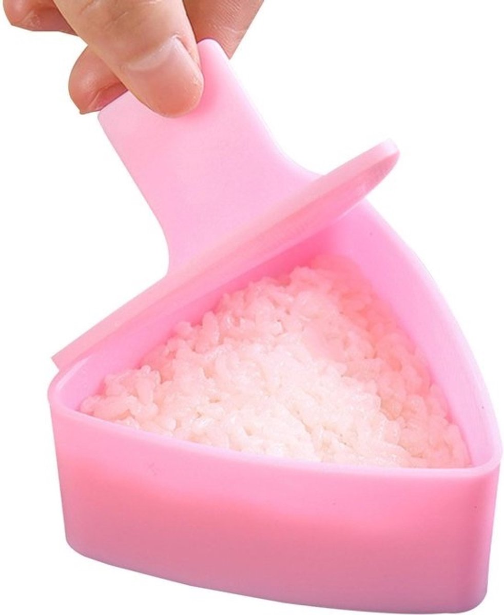 Japanse onigiri-vorm – driehoekige rijstvorm, gladde onigiri-vorm, rijstvorm, niet-kleverige rijstballen-maker, muubimaker, sushi-vorm, ommusubi-vorm voor thuisgebruik