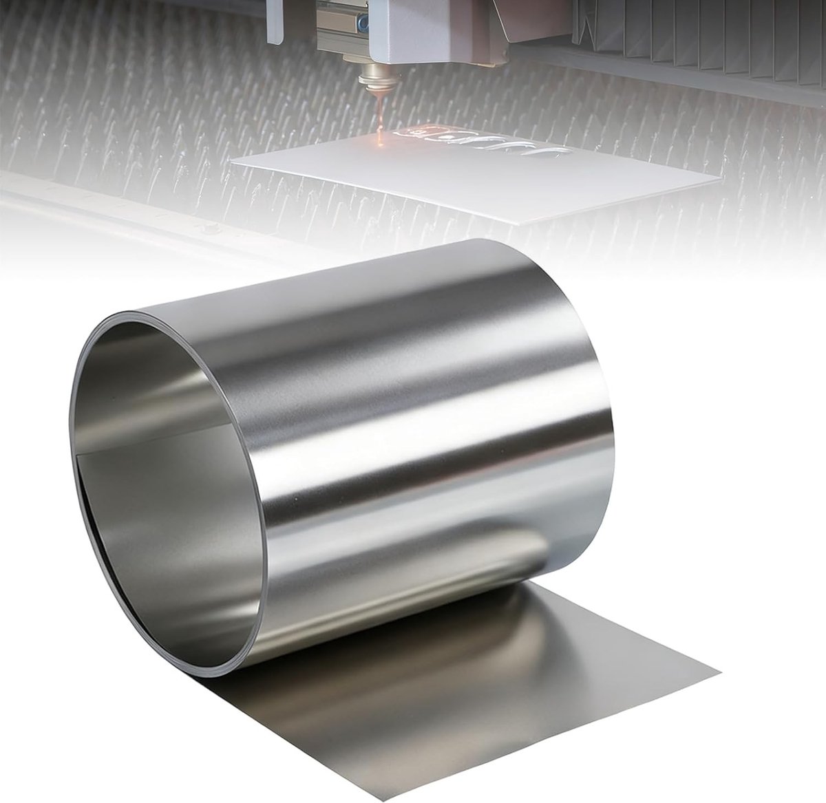 Dikke RVS Plaat 0.1x200x1000mm - Roestvrijstalen Folie voor Snijden, Lassen en DIY Projecten