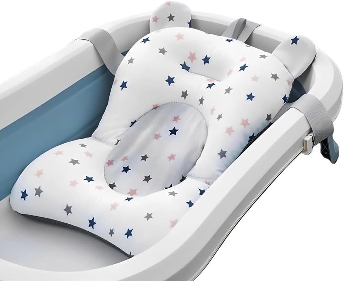 Verzorgende Badkussen voor Pasgeborenen - Antislip Badmat en Badverkleiner voor Veilig Badderen