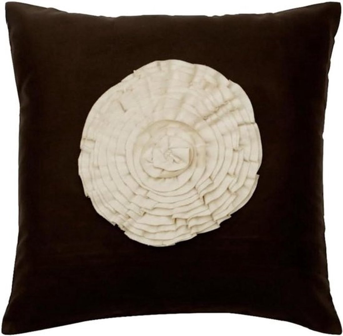 Decoratieve Sierkussens - Kussenhoes Sierkussenhoes - Woonkamer Decoratie - 100% Handgemaakt - 60 x 60 cm - Bruin