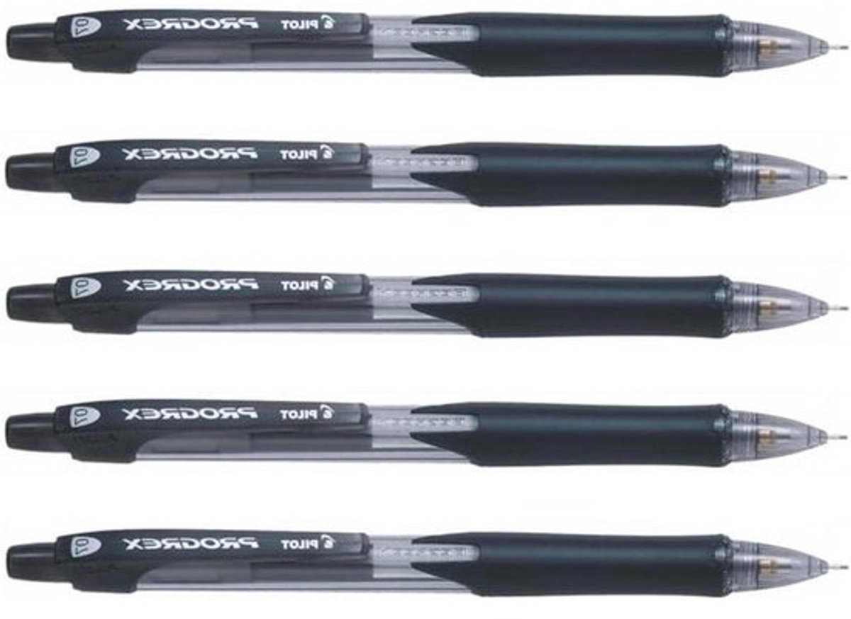 Vulpotloden - Potloden Schrijfpotloden - Kantoorwerk - Versterkte gripzone - 07 mm - Zwart