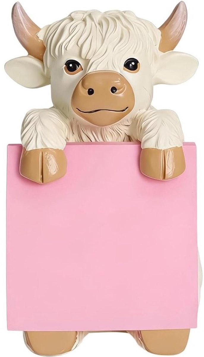 Notitieblokhouder - Papier organizer - Bureau opruimen - Duurzaam hars - 13.5 x 10.2 x 7.8 cm - Beige
