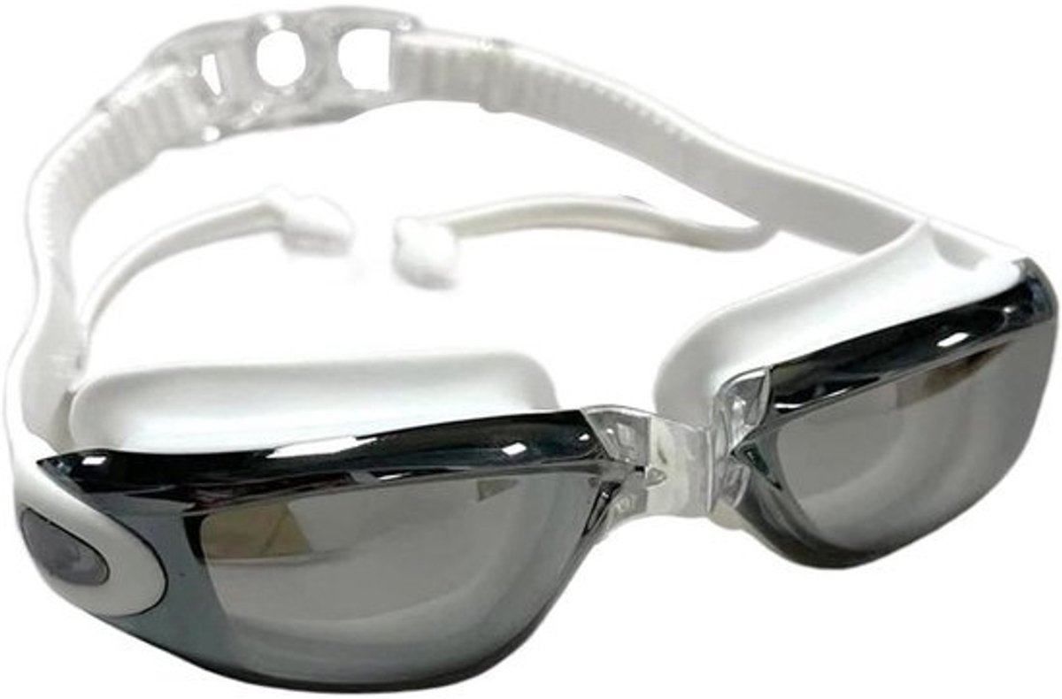 Zwembril Volwassenen - Zwemmasker Waterdicht - Bescherming Zwemmen - Anti-condens UV-bescherming - 20x5.5x5.5cm - Zwart