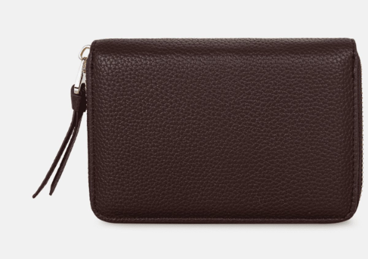 Laurent David Dames Wallet Estée Dark Brown | Bruin | Maat: One Size
