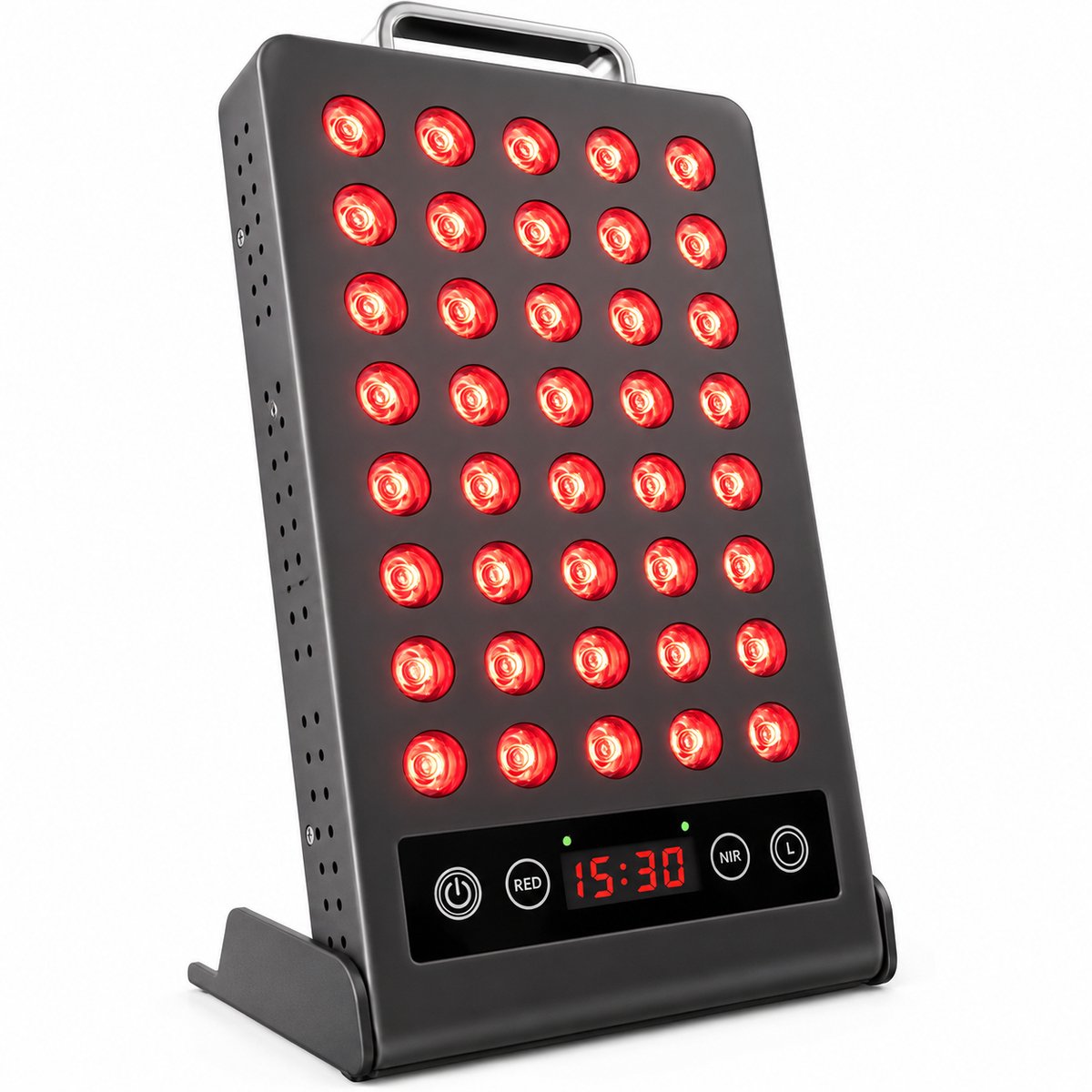 Roodlichtlamp 50W – Lichttherapie Paneel met 660nm & 850nm – Timer – Draagbaar – Lage Warmteafgifte