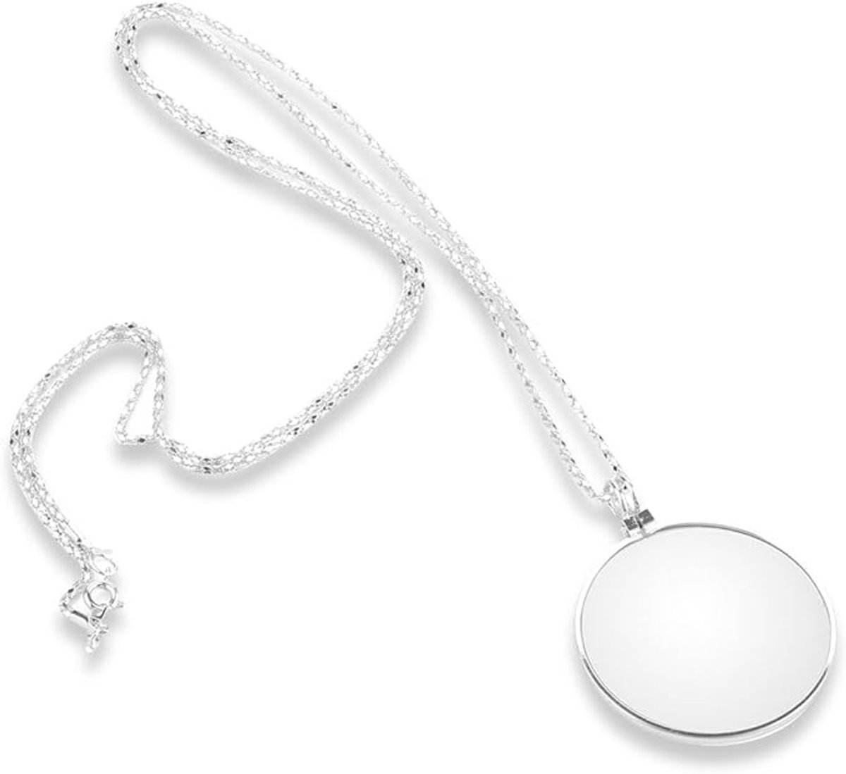 Vergrootglas - Loep - Loeplamp - vergrootglas bril - Loepen - vergrootglas voor volwassenen - vergroot glas bril - vergootglas bril - vergrootglas hanger - Lees Vergrootglas - leesvergrootglas - Vergrootglas Voor Het Lezen - Zilver - ø 4 cm
