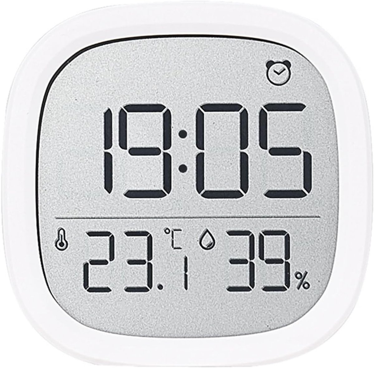 Digitale LCD Alarmklok met Magnetisch Ontwerp, Thermohygrometer, Datum, Temperatuur en Luchtvochtigheid voor Thuis, Keuken en Bureaugebruik