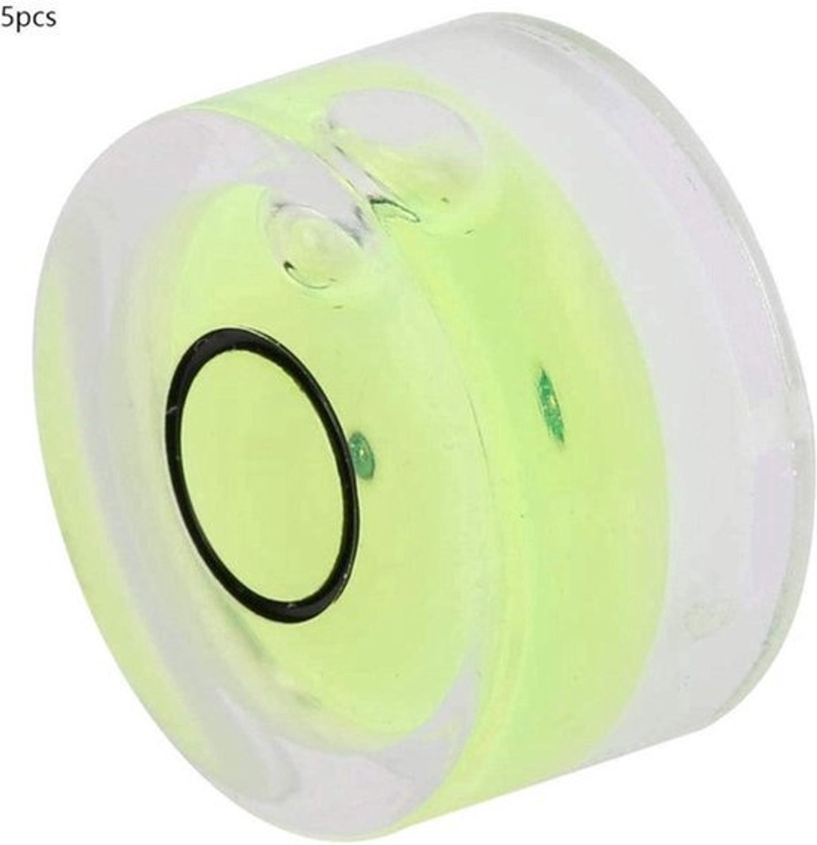 15mm Mini Level Bubble Round Bubble Level met Acryl Niveau voor Balansschaal en Diameter Meetgereedschap - Set van 5