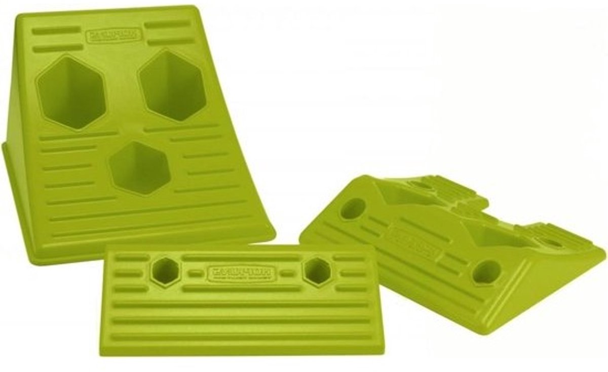 RV Wielkegel Systeem - Nivelleersysteem Caravan - Stabiliseren Camper - Geïntegreerd Antislip - 25.37 cm - Zwart