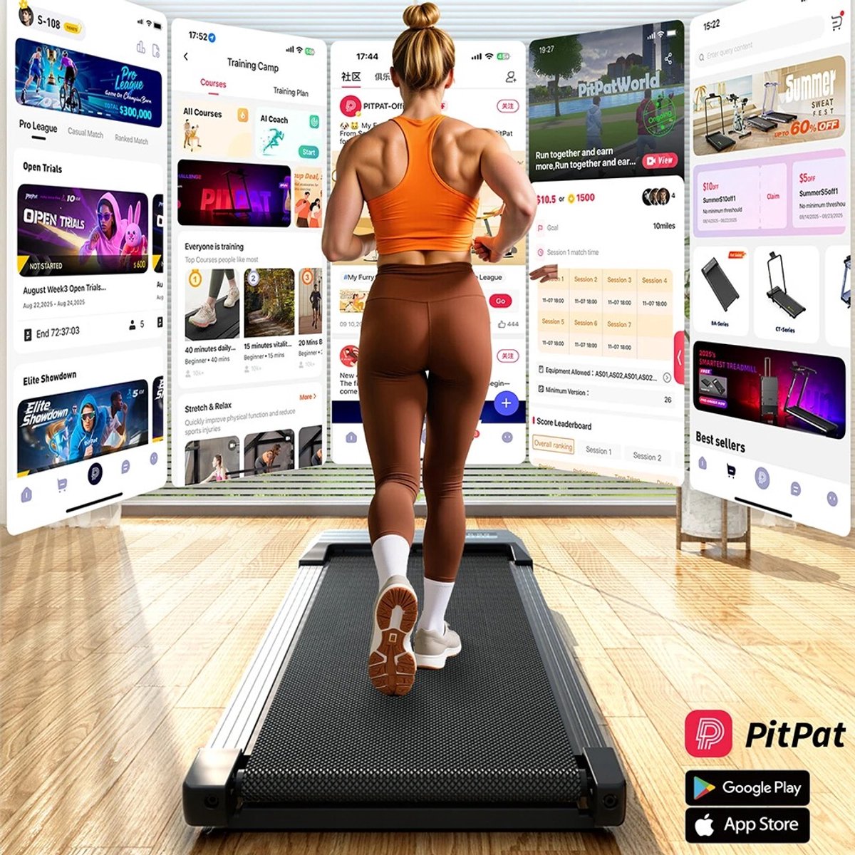 Vurnomi Loopband - Walking pad - Treadmill - Wandelband - Cardio - 6% helling - LCD scherm - Training - Tot 136 kg - Zwart