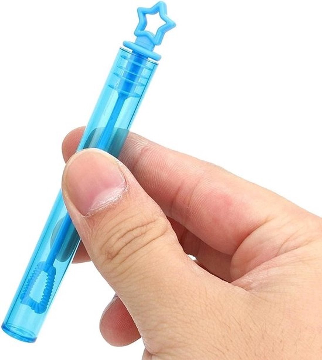 Bubble Zeepfles Set - Bellenblaas Stokjes - Feestdecoratie Kinderen - Veilig Langdurig Speelgoed - 20 Stuks - Ster Blauw
