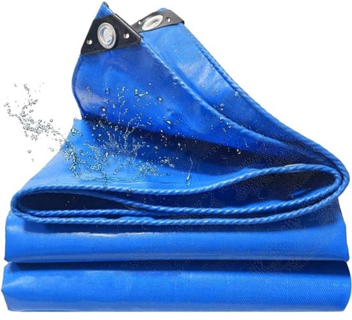 Dekzeil Waterdicht - Afdekzeil Zwaar - Buiten Beschermen - Versterkte Randen - 2x22.5 m - Blauw