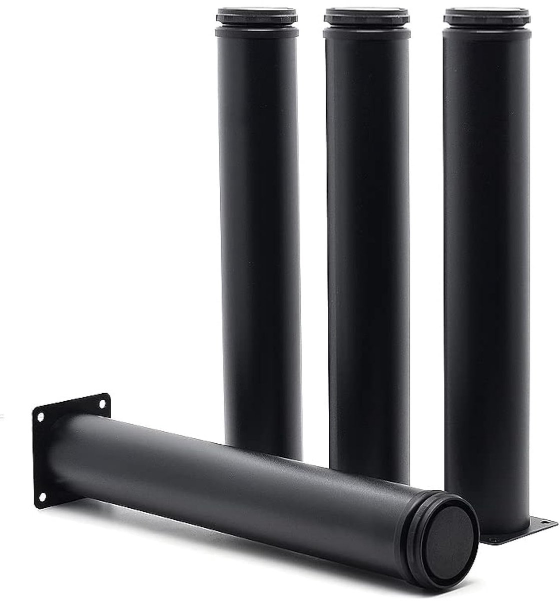12 Inch Verstelbare Meubelpoten - Zwart, Set van 4