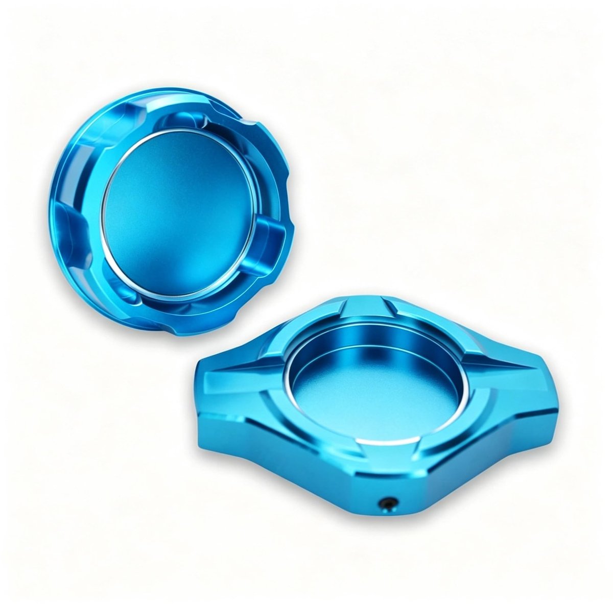 Motoroliedop van aluminium - Blauw - Geschikt voor Mazda modellen