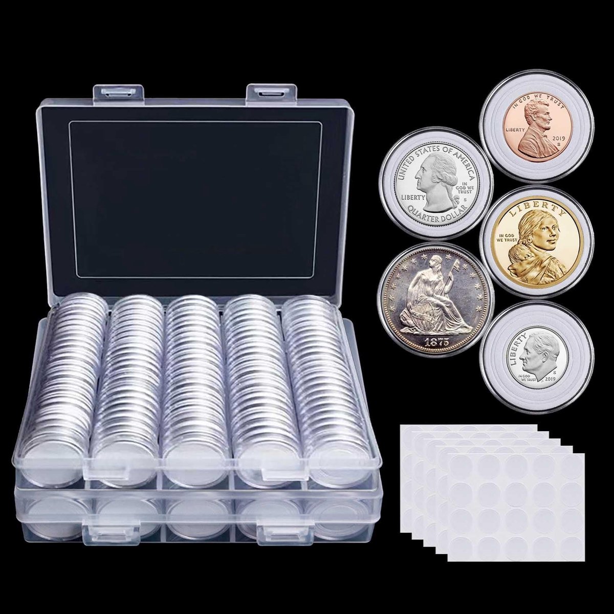200 Muntcapsules met Schuimpakking - 30 mm