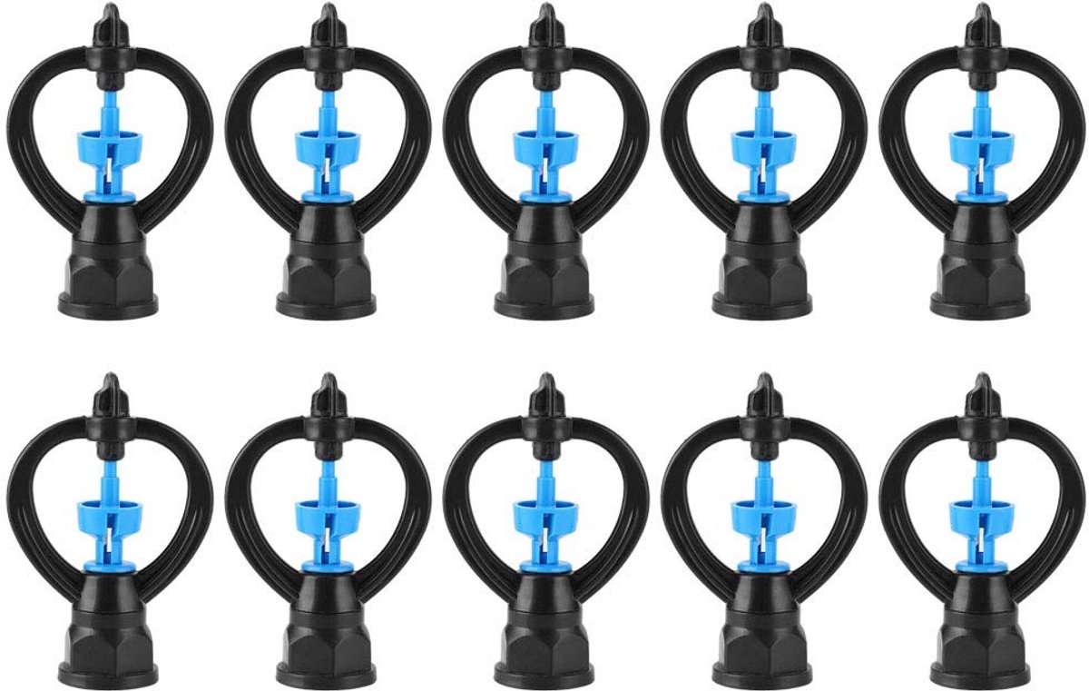 Micro Sprinklerkoppen - 10 Stuks 360 Graden