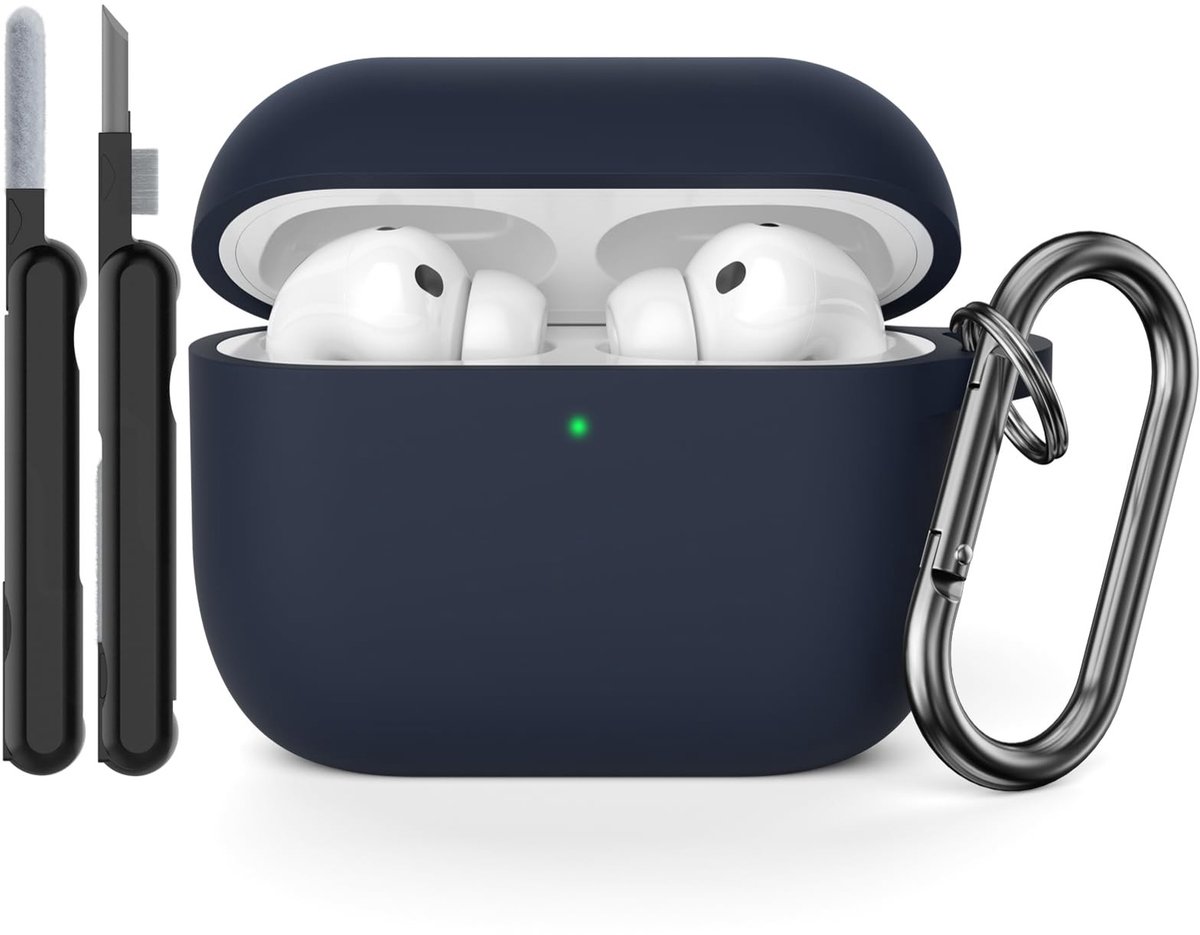 Beschermhoes voor AirPods Pro 3 - Inclusief schoonmaakset - Midnight Blue