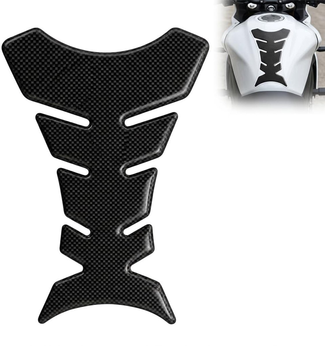 Motorfiets Tankpad Beschermer voor Yamaha FZR1000 - Hoogglanzend