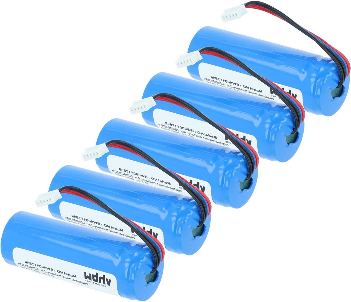 Reservebatterijen - Scanner Accu - Barcode Lezen - Krachtige Li-Ion - 5 Stuks 1600mAh - Zwart