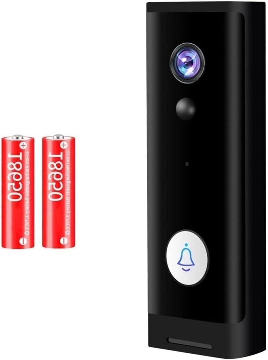 Videodeurbel met Camera - Deurcamera WiFi - Huisbeveiliging - 1080P HD Groothoek - 4.3 inch scherm - Zwart