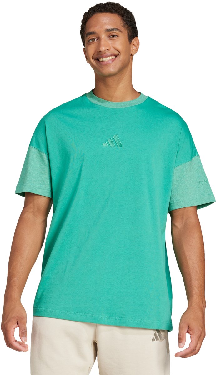 Adidas Sportswear All Szn Colorblock T-Shirt Heren Groen
