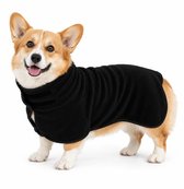 Ohpets® Hondenbadjas - Honden Badjas - S (Ruglengte 40-45 cm) - Zwart