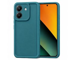 Geschikt voor Xiaomi Redmi Note 14 5G / Poco M7 Pro 5G Hoesje - Siliconen Matte Back Cover - Petrol Blauw