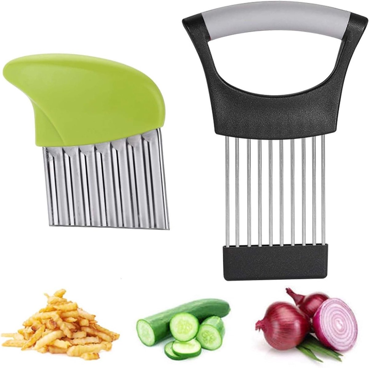 Groentensnijder en Aardappelschiller - Multifunctionele Keukenhulp voor Uien, Appels en Komkommers