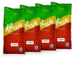 Roasta Kingston Lungo Koffiebonen - Voordeelverpakking 4x 750g - 3kg - Grootverpakking - Milde Lungo - Zachte Smaak - 100% Arabica - Verse Koffiebonen - Karamel Ondertoon - Koffie Bonen - Volautomaat - Roasta Coffee - Multipack
