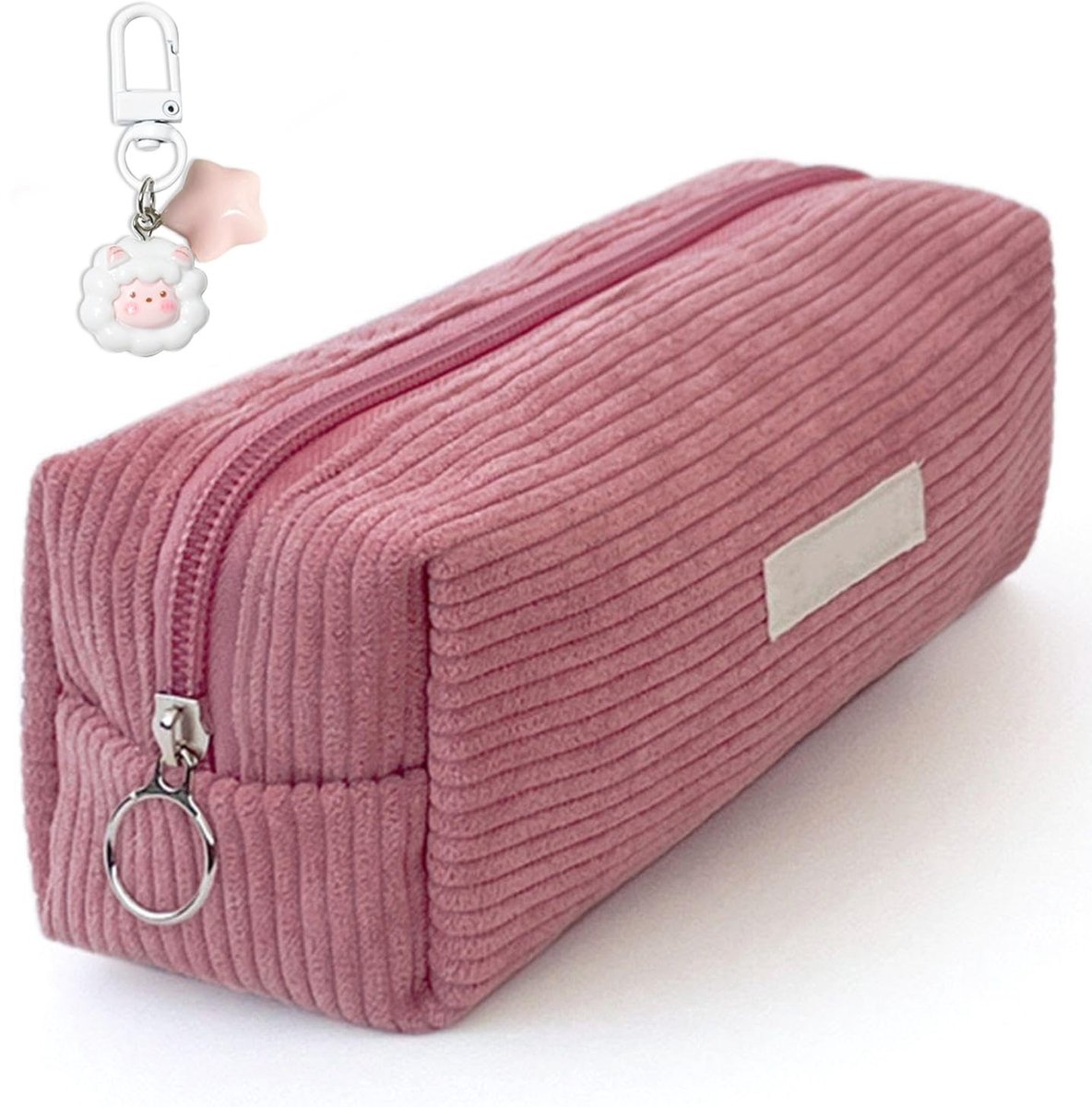 Dailygoods- Potloodkas - Touwpotloodkas - Pennenkast - Zacht en Comfortabel - Plastic/Hars - 10x20 cm - Veel Opslagruimte