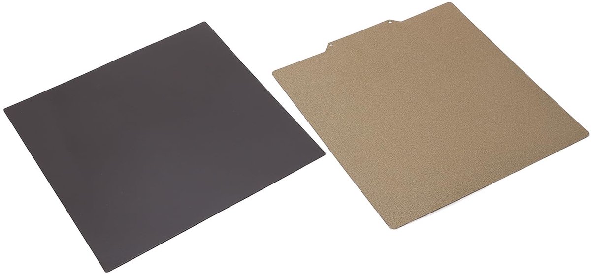 Dailygoods- 3D-printerbouwplaat Flexibel Verenstaal - PEI Platform - Dubbelzijdig - Hoge Temperatuur Bestendig - Gemakkelijk Verwijderen van Vorm - Geschikt voor Ender 3/5/B1/Artillerie - Printbed
