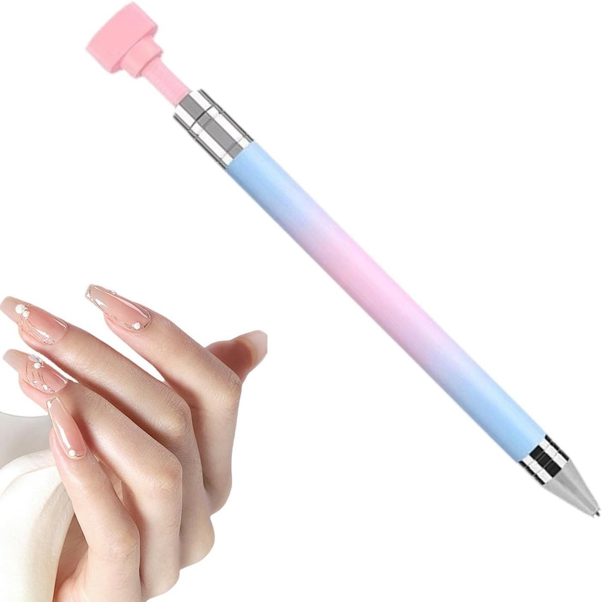 Diamond Art Pen - Strass Prikker - Knutselen Decoratie - Navulbaar Draaimechanisme - 15 cm - Lichtkleurig