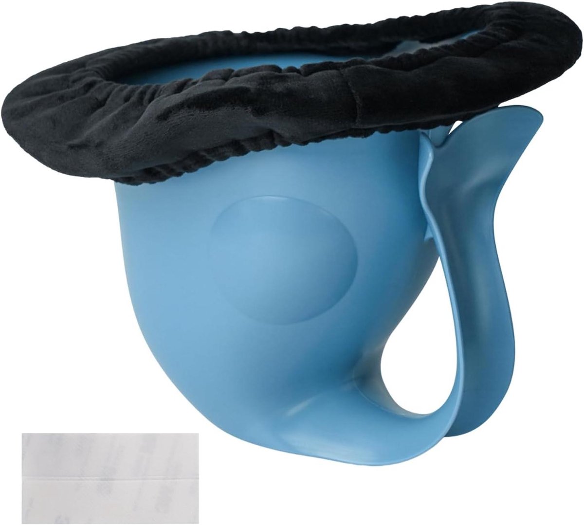 Potje voor pasgeborenen - Zindelijkheidstrainer - Hygiënisch leren - Aantrekkelijke visvorm - 14 x 14 x 20 cm - Blauw