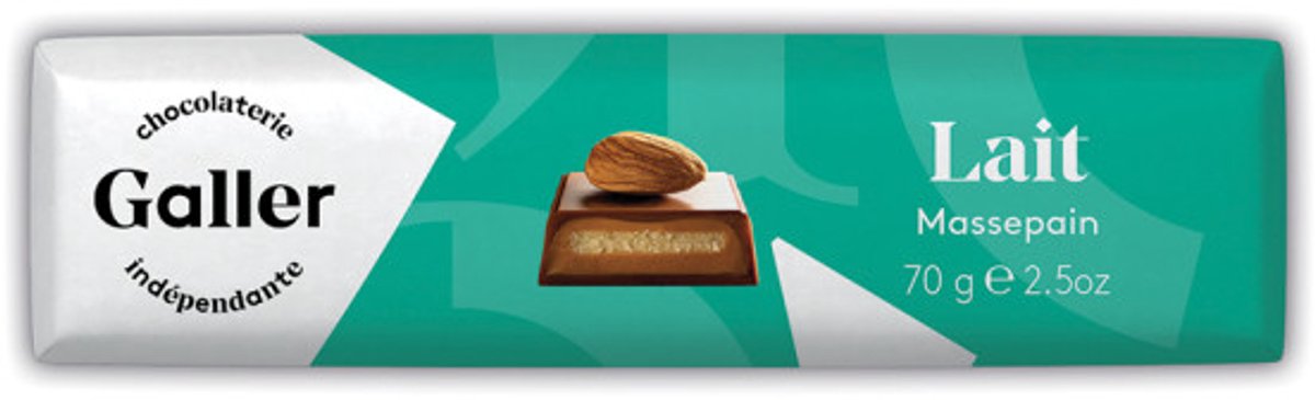 Chocoladereep Galler Milk Marzipan, 70 g