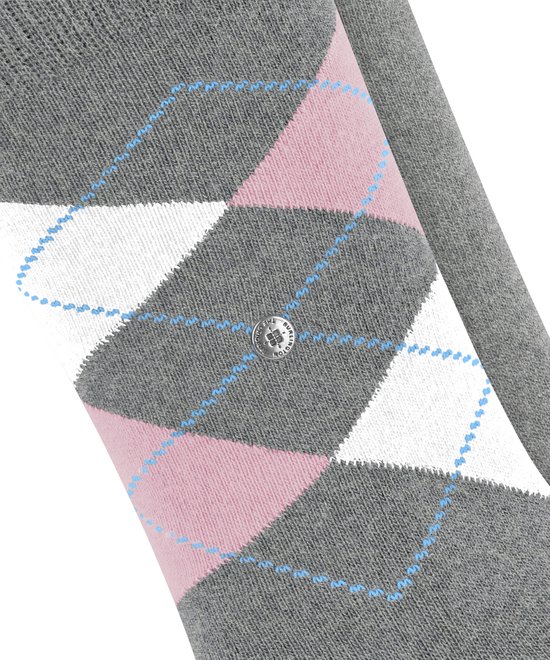 Burlington Everyday 2-Pack gedessineerd katoen multipack sokken dames grijs - maat 36-41