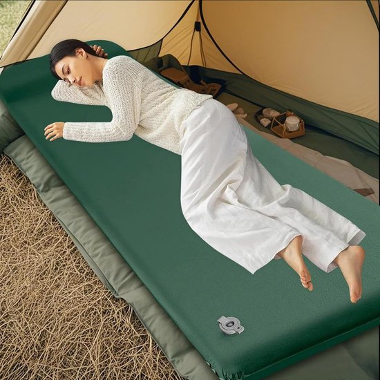Slaapmat - Kampeer mat - Outdoor slapen - Automatisch opblazend - Lichtgewicht - Zwart — afbeelding 3