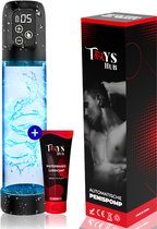 Toys Hub® Automatische Penispomp MAX met Glijmiddel - 2 Penisringen & Ebook - Elektrisch - USB Oplaadbaar - LED Scherm - Sex Toys voor Mannen - Penis Vergroter – 20 CM
