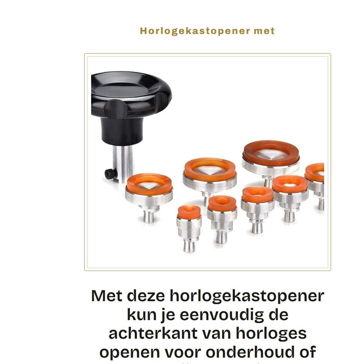 Dailygoods - Horlogekastopener met Zachte Lijmkistopener