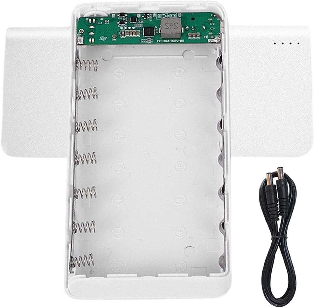 Batterij Laadbox - Energie Opslag - Mobiele Oplader - 7 Cellen Ontwerp - 156x78x22 mm - Wit