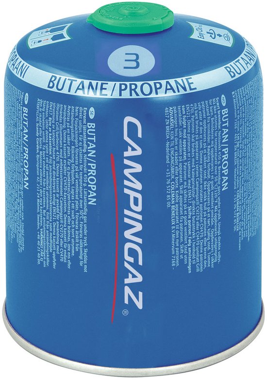 Campingaz CV470 Plus cartridge - 1 stuk - kliksysteem - 450 g isobutaan / propaan - gas van Campingaz — afbeelding 2