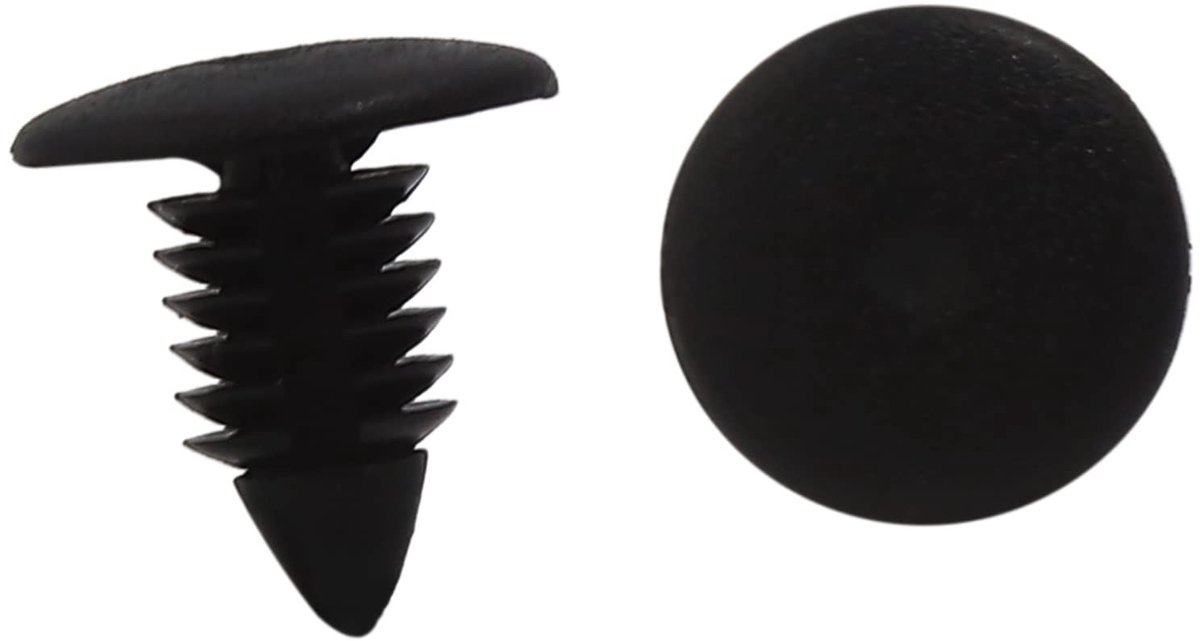 Dailygoods- Klinknagel 7mm - Set van 30 - Kunststof - Duurzaam - Bevestigingselementen - Voor auto-accessoires - Bevestigingsclip